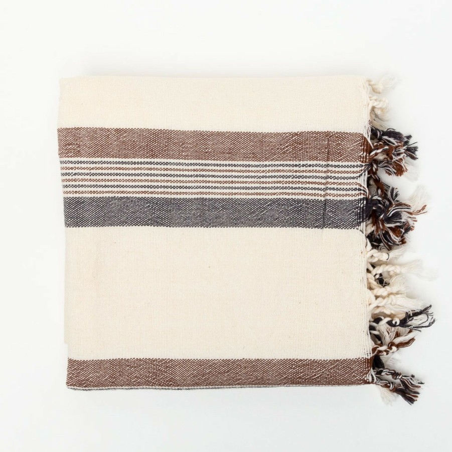 * Decor | Brown & Cream Hudson Towel By Home & Loft