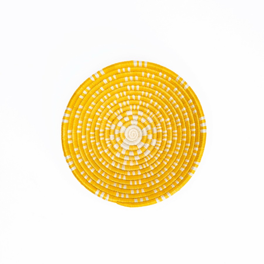 * Decor | Yellow Bowl With Cream Center By Amsha