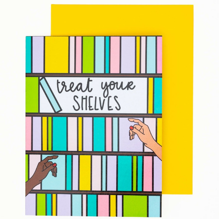 * Stationery & Cards | Treat Your Shelves Card By Pretty Peacock Paperie