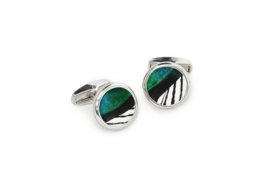 * Men'S Accessories | Blackbeard Cufflinks In Rhodium By Brackish