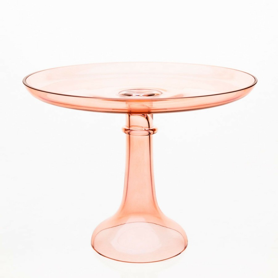 * Tabletop | Cake Stand In Blush By Estelle Colored Glass