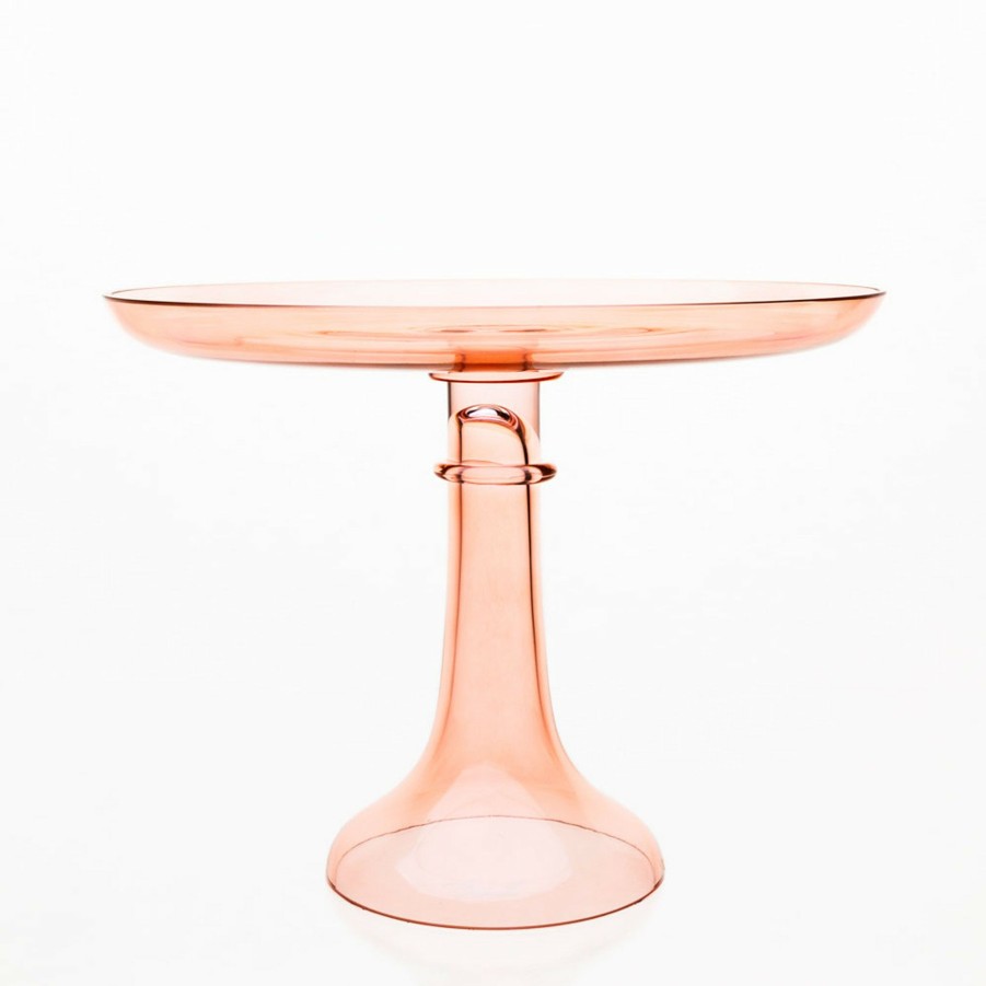 * Tabletop | Cake Stand In Blush By Estelle Colored Glass