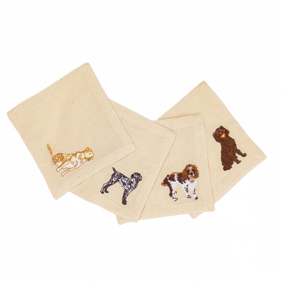 * Tabletop | Sporting Dog Cocktail Napkins (Set Of 4) By Norton & Hodges