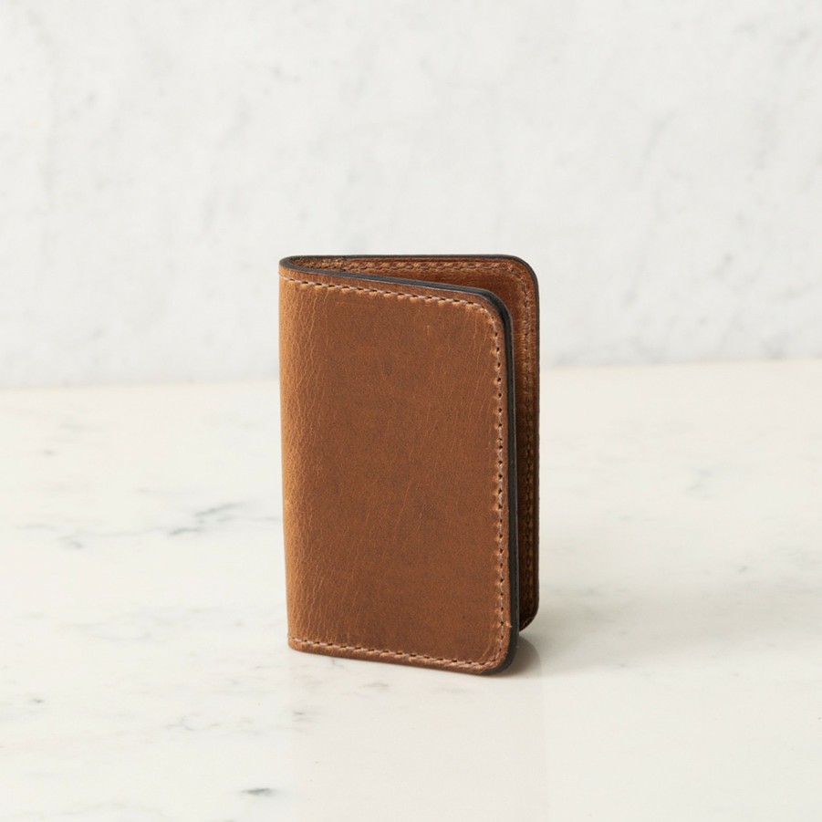 * Men'S Accessories | Dark Brown Business Card Holder By Clayton & Crume