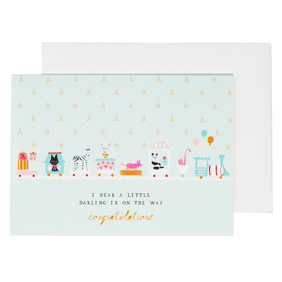 * Stationery & Cards | Choo Choo Train New Baby Card By Mr. Boddington'S Studio