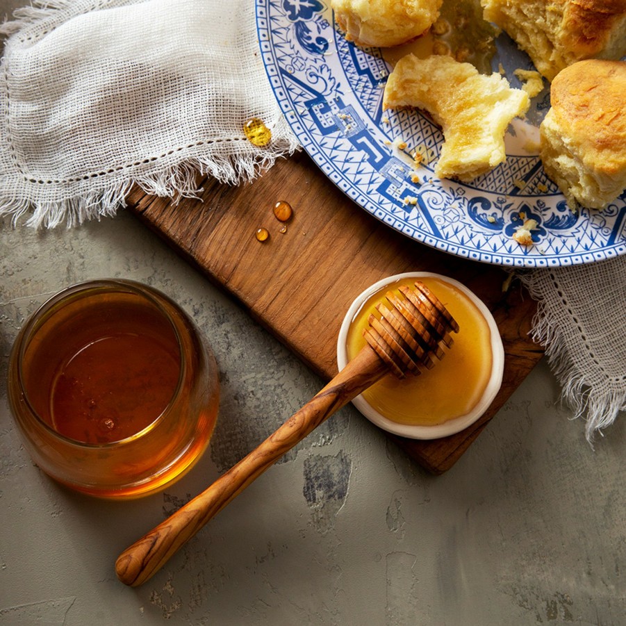 * Kitchen Accessories | Olive Wood Honey Dip By Be Home