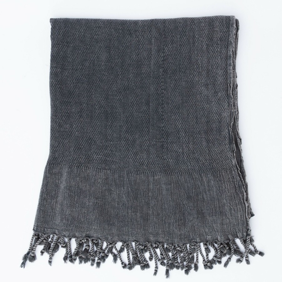 * Decor | Charcoal Washed Towel By Home & Loft