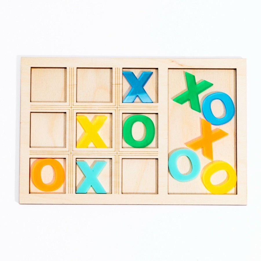 * For Kids | Tabletop Tic-Tac Toe Set In Pool Party By Bright Beam Goods