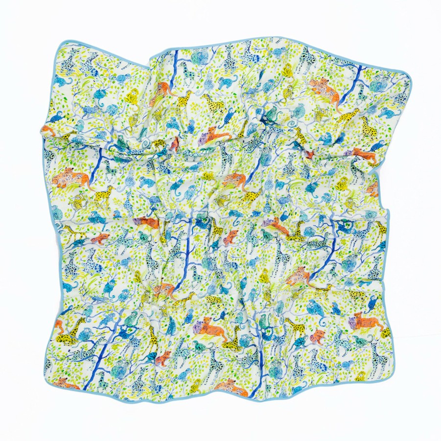 * For Kids | Monkey Jungle Baby Blanket By Olivia Wendel