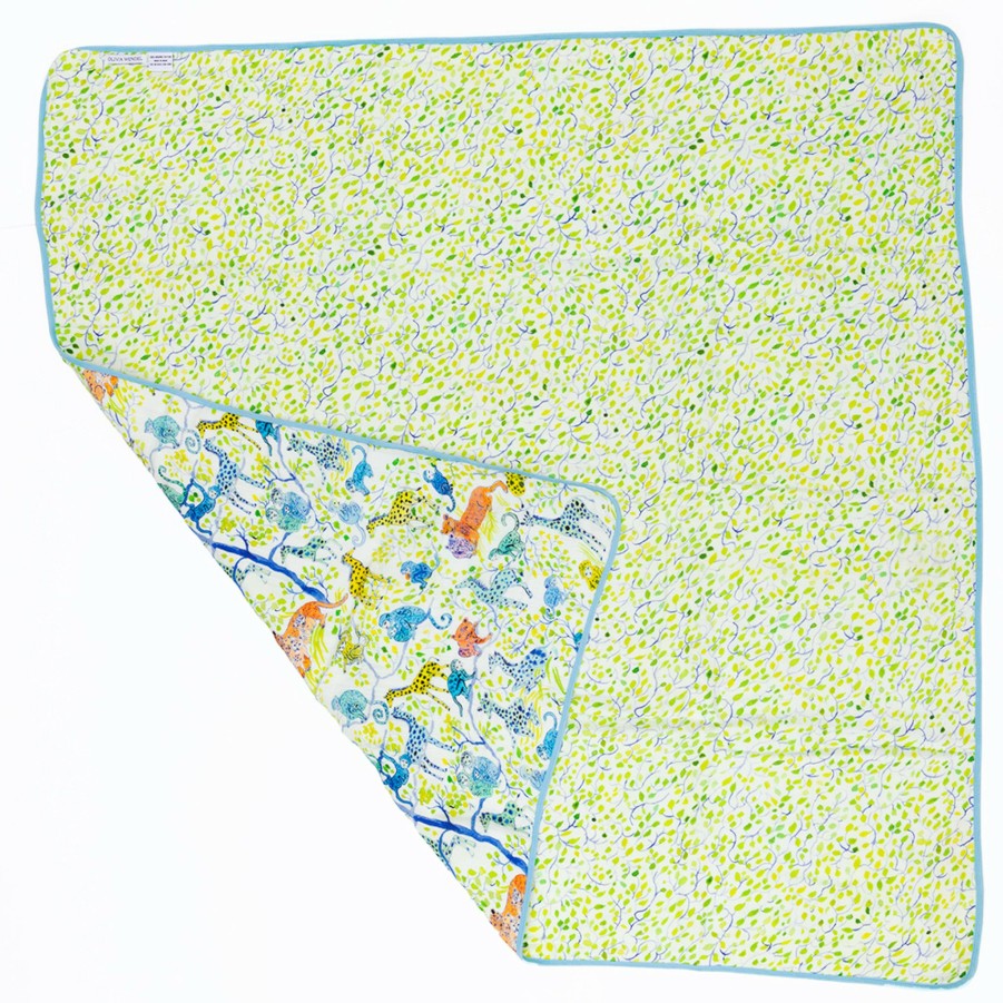 * For Kids | Monkey Jungle Baby Blanket By Olivia Wendel