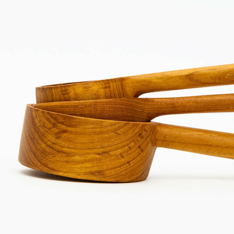 * Kitchen Accessories | Teak Root Measuring Ladles By Sir/Madam