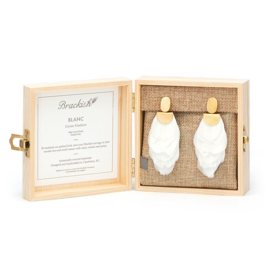 * Earrings | Blanc Drop Earring By Brackish