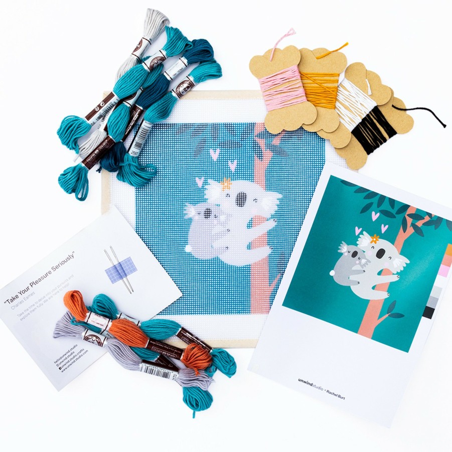 * For Kids | Koala Love Needlepoint Kit By Unwind Studio