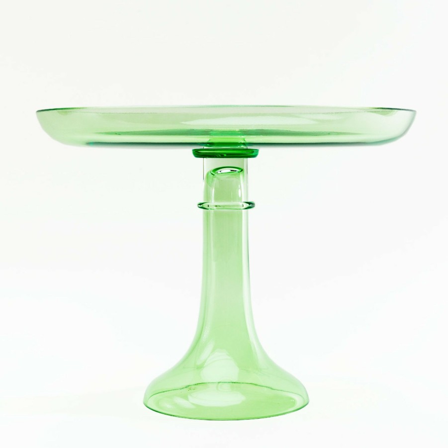 * Tabletop | Cake Stand In Mint By Estelle Colored Glass